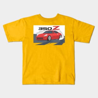 car 350z drift red Kids T-Shirt